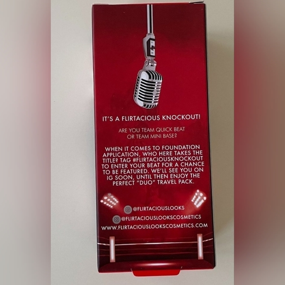 FLIRTACIOUS LOOKS COSMETICS The Perfect Duel Foundation Sponge Blender Brush Set - Picture 2 of 6